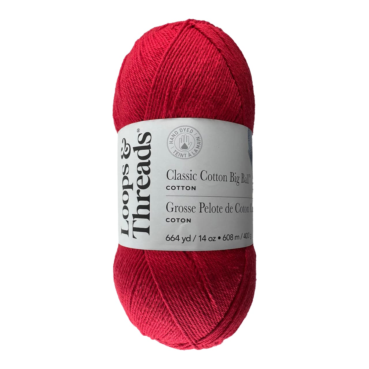 Classic Cotton Big Ball™ Solid Yarn by Loops & Threads®